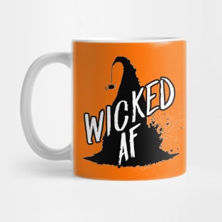 Wicked AF Witch Hat Halloween Spider Wicked Witch Mug